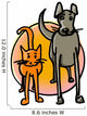 Pictogram-dog and Cat Wall Decal