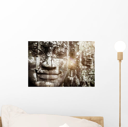 Buddha Faces Angkor Thom Wall Decal