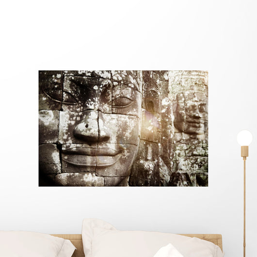 Buddha Faces Angkor Thom Wall Decal