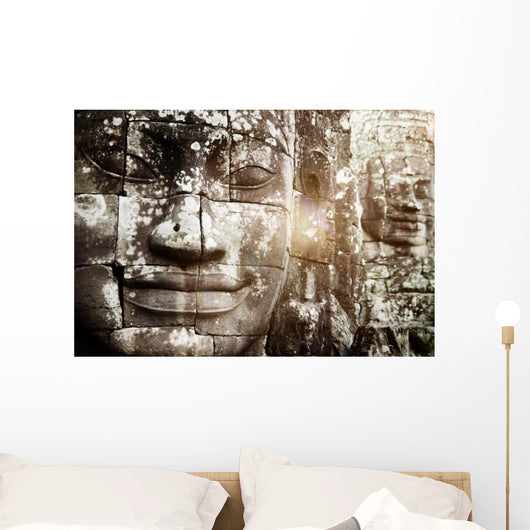 Buddha Faces Angkor Thom Wall Decal