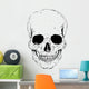 Detailed Skull Image Wall Decal
