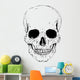 Detailed Skull Image Wall Decal