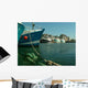 Fishing Cherbourg Port Wall Decal