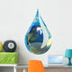 Water Droplet with Earth Wall Decal