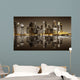 Singapore Downtown Night Wall Decal