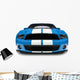 Blue Muscle Car Wall Decal