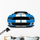 Blue Muscle Car Wall Decal