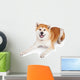 White and Brown Akita Wall Decal