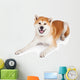 White and Brown Akita Wall Decal
