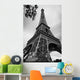 Eiffel Tower Black and Wall Decal