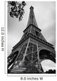 Eiffel Tower Black and Wall Decal