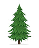Cartoon Pine Tree Wall Decal