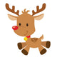 Christmas Reindeer Vector Illustration Wall Decal