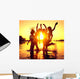 Beach Party Group Happy Wall Decal