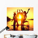Beach Party Group Happy Wall Decal