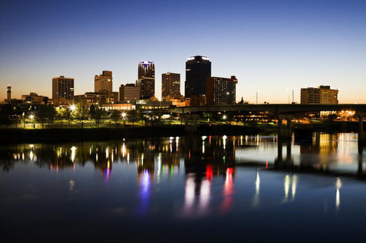 Blue Hour Little Rock Wall Decal