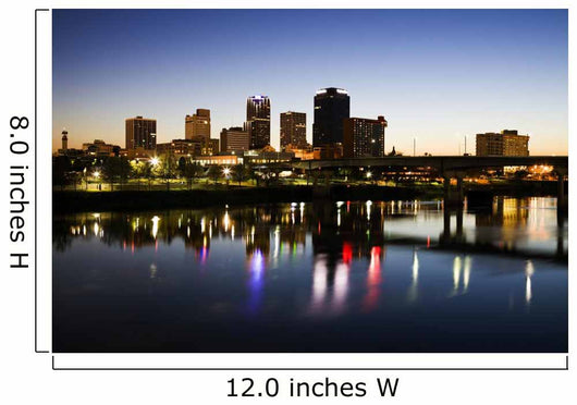 Blue Hour Little Rock Wall Decal