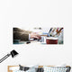 Businessman Working Typing Using Wall Decal
