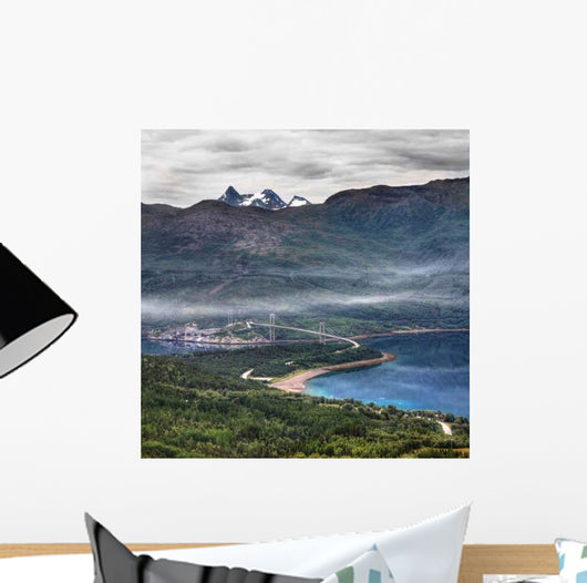 Over Narvik and Mountains Wall Decal