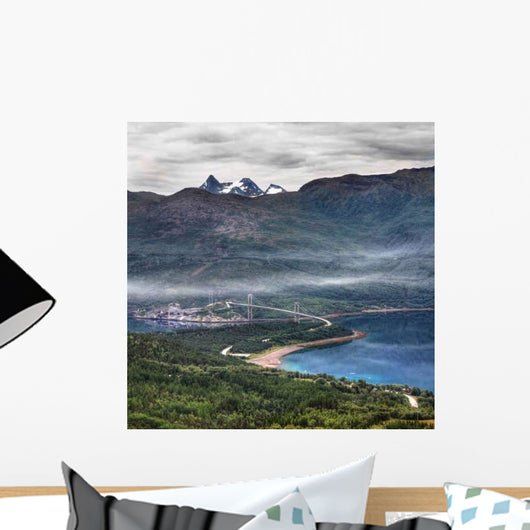 Over Narvik and Mountains Wall Decal