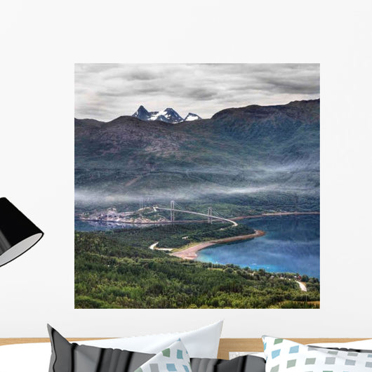 Over Narvik and Mountains Wall Decal