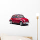 Classic Red Italian Supermini Car Wall Decal