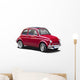 Classic Red Italian Supermini Car Wall Decal
