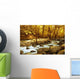 Autumn Forest with Mountain Wall Decal