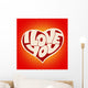 Heart I Love You Wall Decal