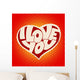 Heart I Love You Wall Decal