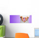 Up Hands Holding Purple Wall Decal