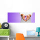 Up Hands Holding Purple Wall Decal