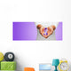 Up Hands Holding Purple Wall Decal