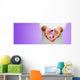 Up Hands Holding Purple Wall Decal