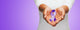 Up Hands Holding Purple Wall Decal