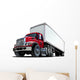 Cartoon Semi Truck Wall Decal