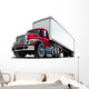 Cartoon Semi Truck Wall Decal