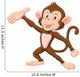 Cartoon Happy Monkey Presenting Wall Decal
