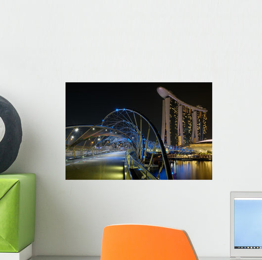 Helix Bridge with Marina Wall Decal