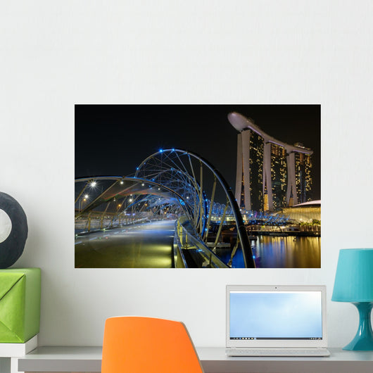 Helix Bridge with Marina Wall Decal