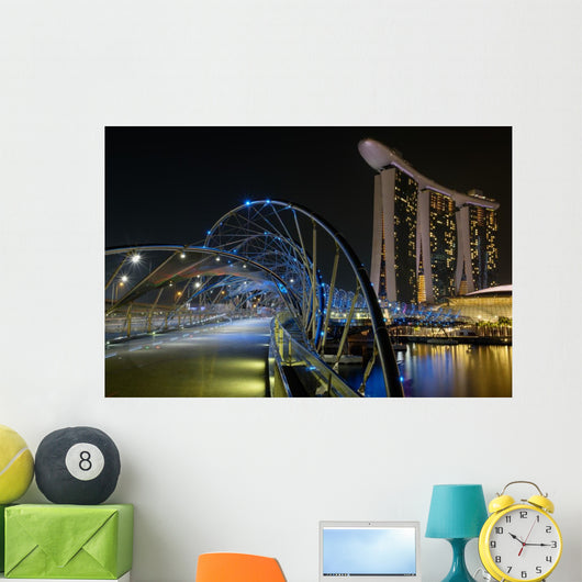 Helix Bridge with Marina Wall Decal