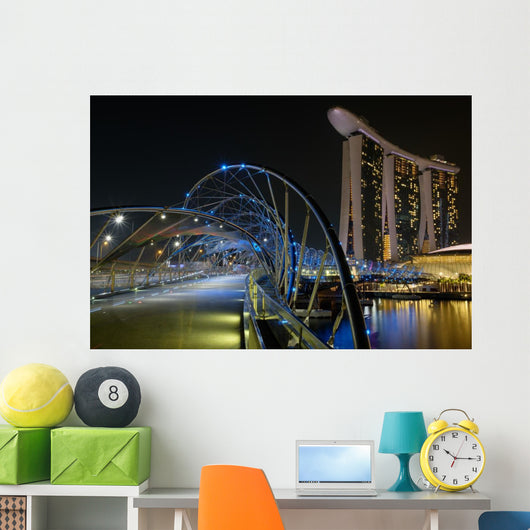Helix Bridge with Marina Wall Decal