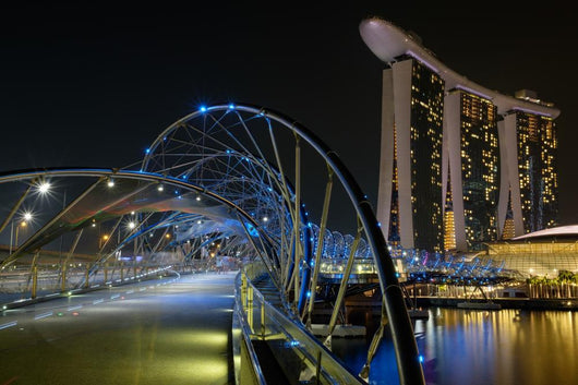 Helix Bridge with Marina Wall Decal