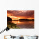 Lake Sunset with Reflection Wall Decal