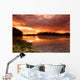 Lake Sunset with Reflection Wall Decal