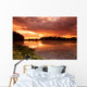Lake Sunset with Reflection Wall Decal