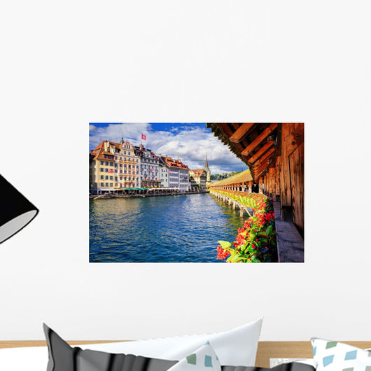 Lucerne Switzerland from Famous Wall Decal
