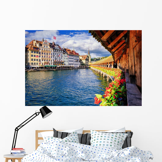 Lucerne Switzerland from Famous Wall Decal