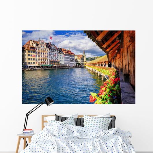 Lucerne Switzerland from Famous Wall Decal