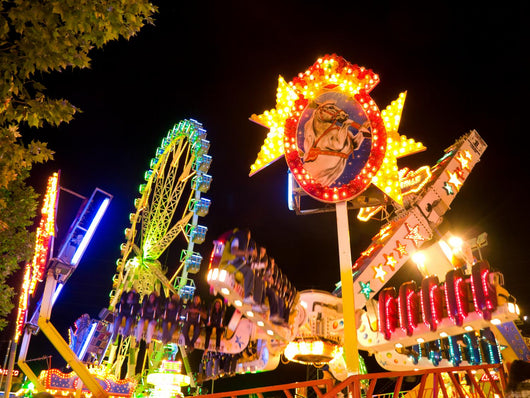 Amusement Park Night Wall Decal